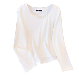 大码 外穿打底衫 mm胖潮上衣酷秋装 时尚 弹力针织法式 气场强大女装