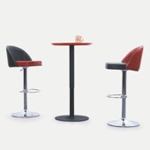 北欧小户型吧台桌高脚电脑家用多功能可升降折叠圆形吧台桌餐桌子