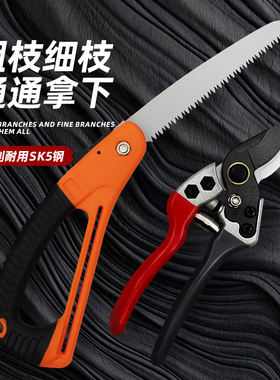修枝剪园艺剪树枝专用剪刀花艺修剪花卉剪花剪子强力果树剪花木剪