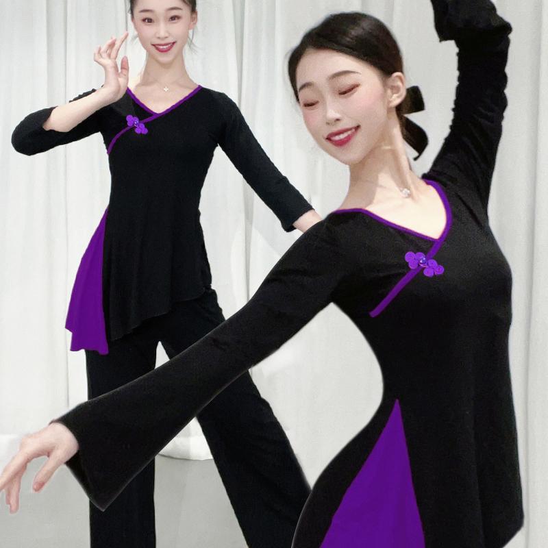 舞蹈练功服上衣莫代尔套