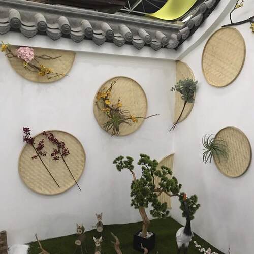 极速Bamboo woven bamboo product tray household bamboo sieve