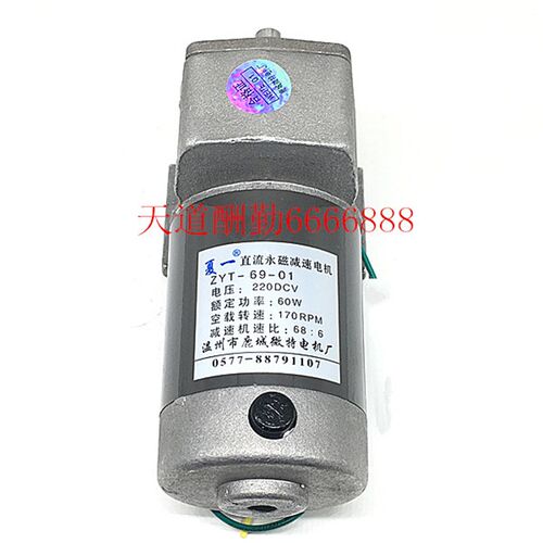 好货夏一直流永磁减速电机ZYT-69-01/02/04/ DC220V/80W/60W/马达