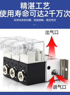 真空电磁阀2V025一进一出阀岛2V025-2F/3F/4F/5F/6F/9F/10F/15F