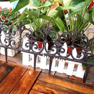 新品销复古花园草坪铸铁栅栏护栏栏杆围栏篱笆栏栅装饰庭院围墙品