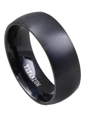 Classic Black Titanium Steel Ring Classic Black Titanium S
