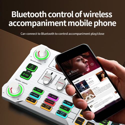 极速X10 Computer Mobile Phone Live Sound Card with 48V XLR O