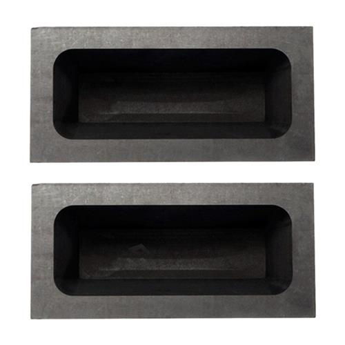 2Pcs Gold Large Graphite Ingot Mold Melting Casting Refining