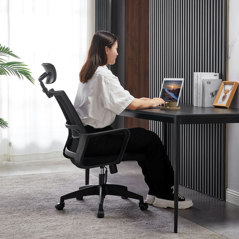 电脑椅家用办公椅舒适久坐学生宿舍升降转椅靠背椅子会议职员坐椅