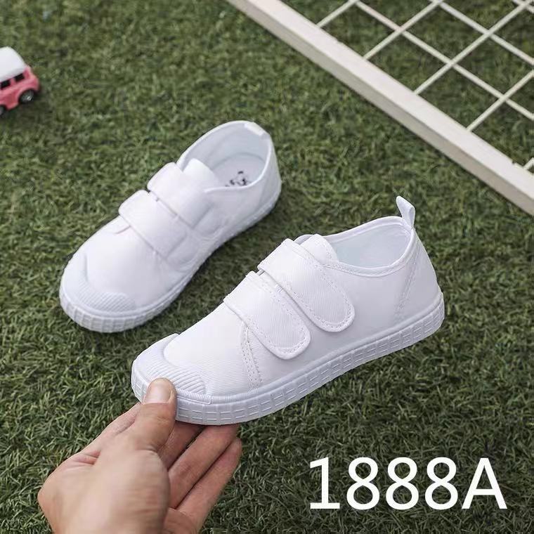 六一儿童节小白鞋儿童舞鞋幼儿园表演鞋帆布鞋平底鞋白球鞋日常