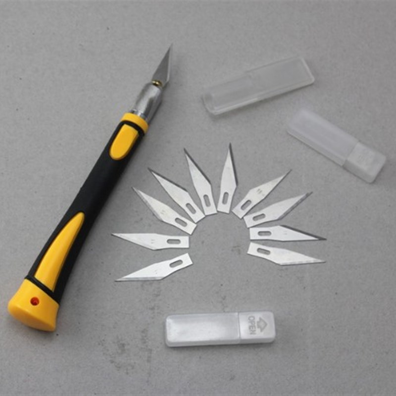 WL-9302S 1pcs Carving Handle with 10 pcs SK5 Blades Wood