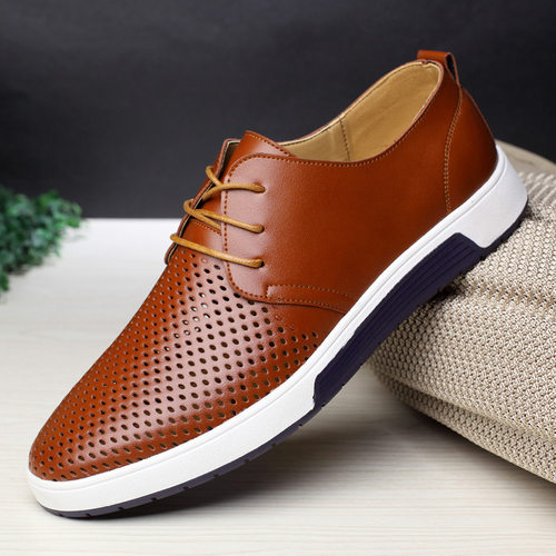 好货Men supersize casual shoes leather shoes 45 46 47 48 yar