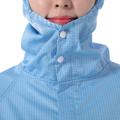 羽兴百级网格防静电连体服男女无尘洁净车L间防护连帽连鞋套工作