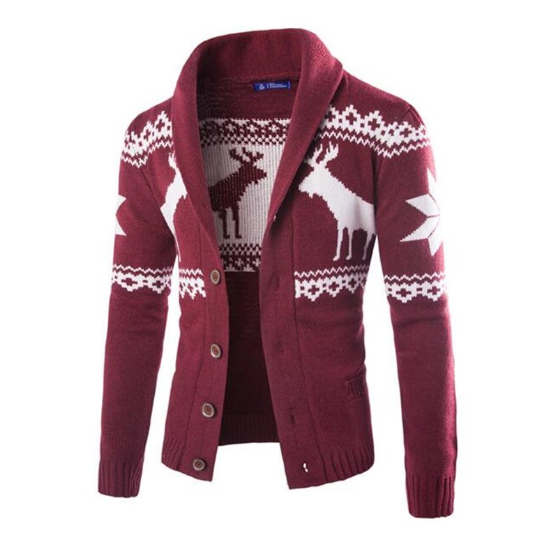 Men Sweater  Autumn New Warm Collar Pullover Casual Sweaters