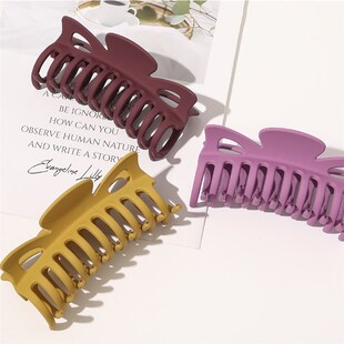 好货Fashion Solid Large Hair Claws Elegant Hair Clips Hairpi
