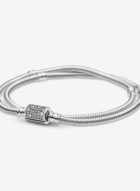 New Gift Jewelry Bucket Buckle Double Circle Snake Bone Chai