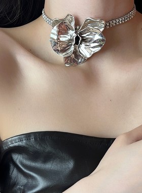 chocker personality flower necklace clavicle chain