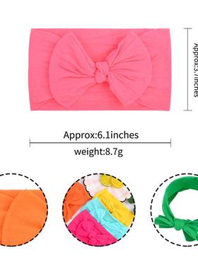 1 piece Soft Ba Headband Elastic Knot Turban Nylon Headban