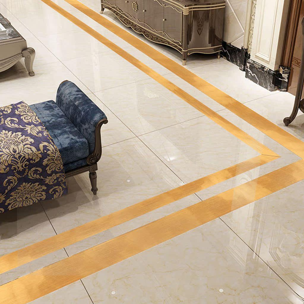 2 Rolls Gold Foil Seam Line Tile Stick Self Adhesive