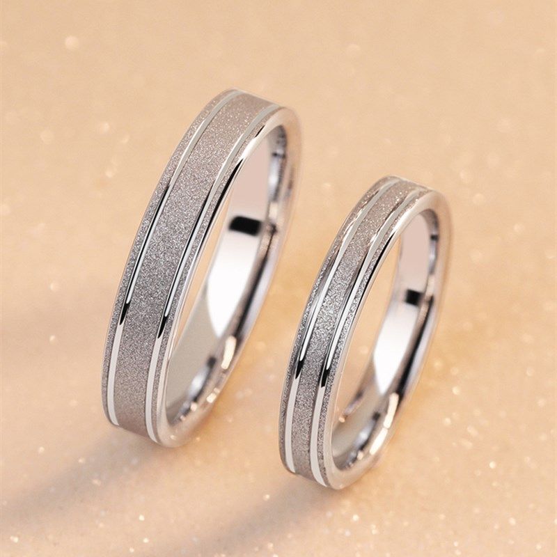2019 New Arrival Simple & Generous White Tungsten Rings