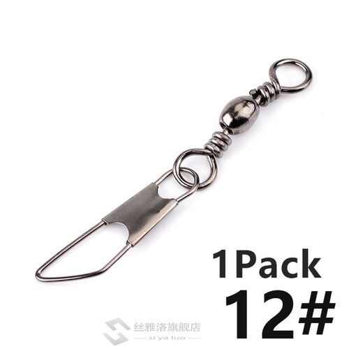 极速10PCS/Lot 4#-22# Fishing Swivel Barrel Swivels With Snap