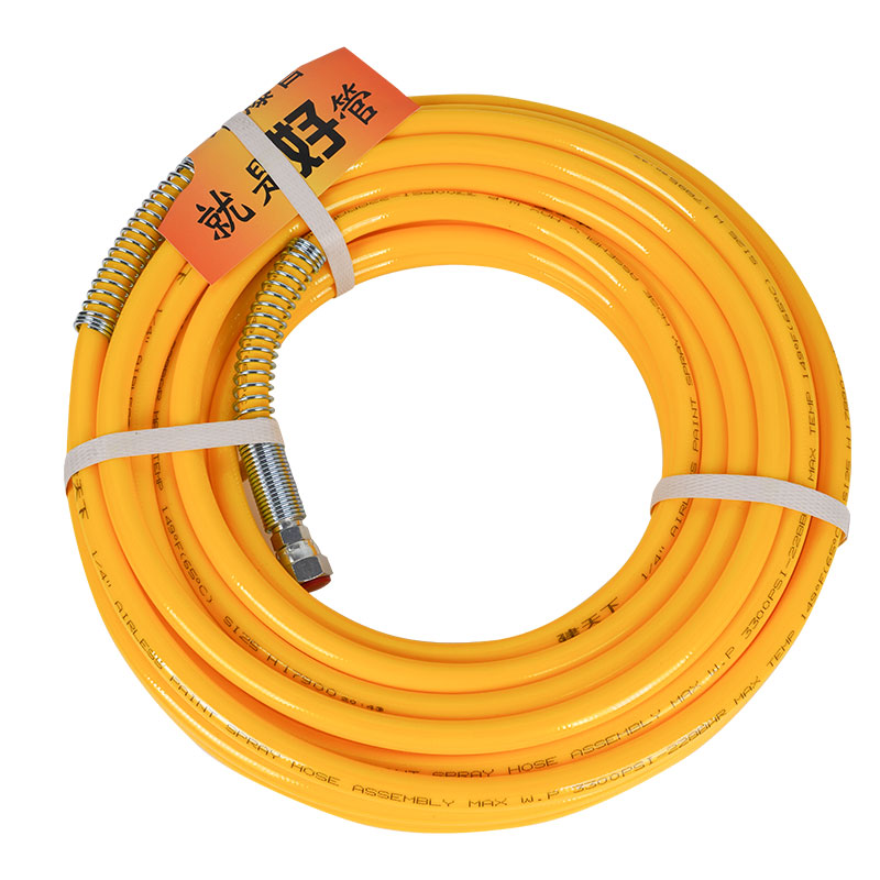 钢丝防爆高压管无气喷涂机通用涂料油漆喷漆管10 20 30米纤维软管