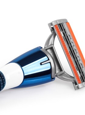 QShave Orange Series 3 Layer Razor Blade Refill Men Manual S