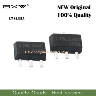 极速10PCS L78L33A SOT 78L3 .1A 3.3V L78L33ABTR L78L33AB