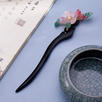 Chinese Hair Stick Classy Lotus Leaf Flowers Haipins Chopsti