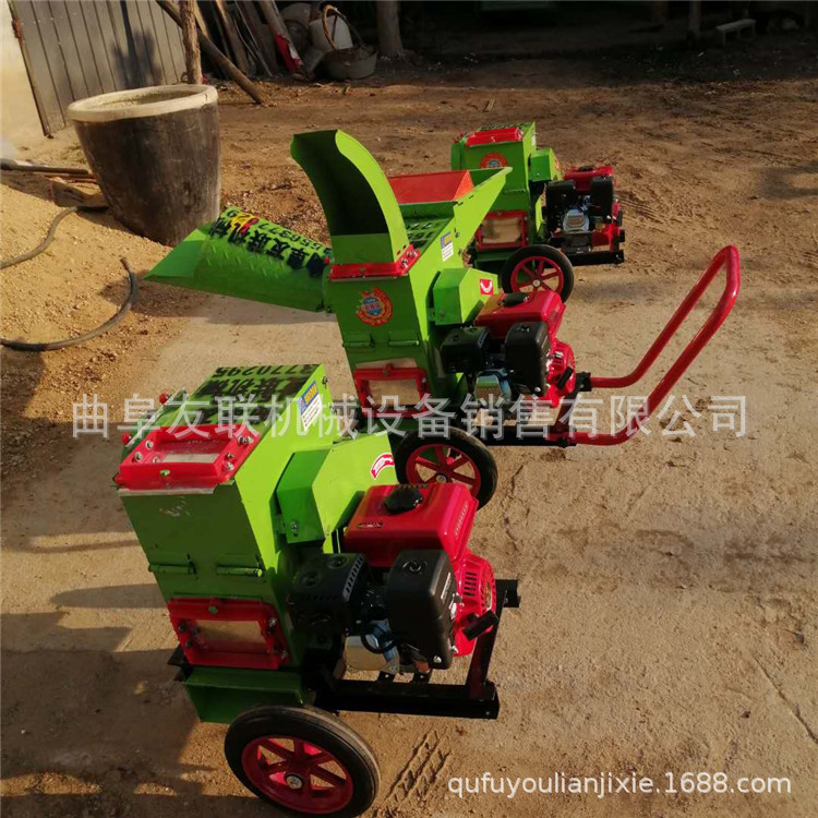 3KW家用电动铡草机 牛羊草料粉碎揉搓机 多功能自动进料铡草机