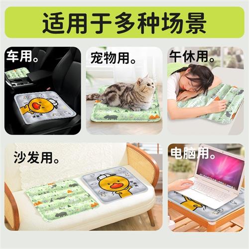 2个 夏天冰垫坐垫冰凉坐垫冰袋垫非水凉垫免注水降温制冷冰垫子降