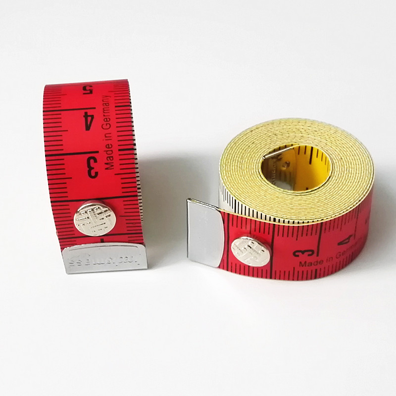 T进口迷你尺子皮尺量衣尺三围尺裁缝尺服装尺软尺皮尺卷尺1.5米尺