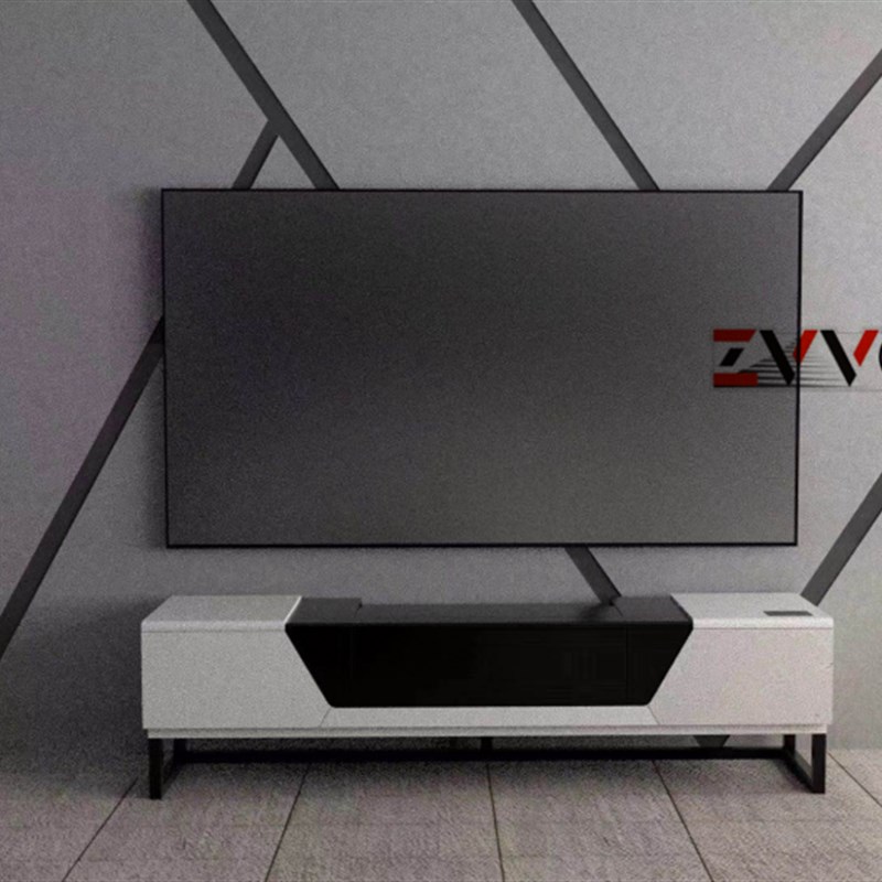ZVVO 100 120寸高清黑栅硬幕超短焦4K抗光画框幕布激光投影幕16 9