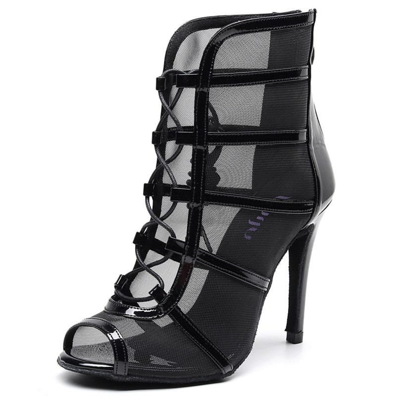 Ballroom Outdoor Latin Salsa Jazz Heel Rubber Shoes Latina D