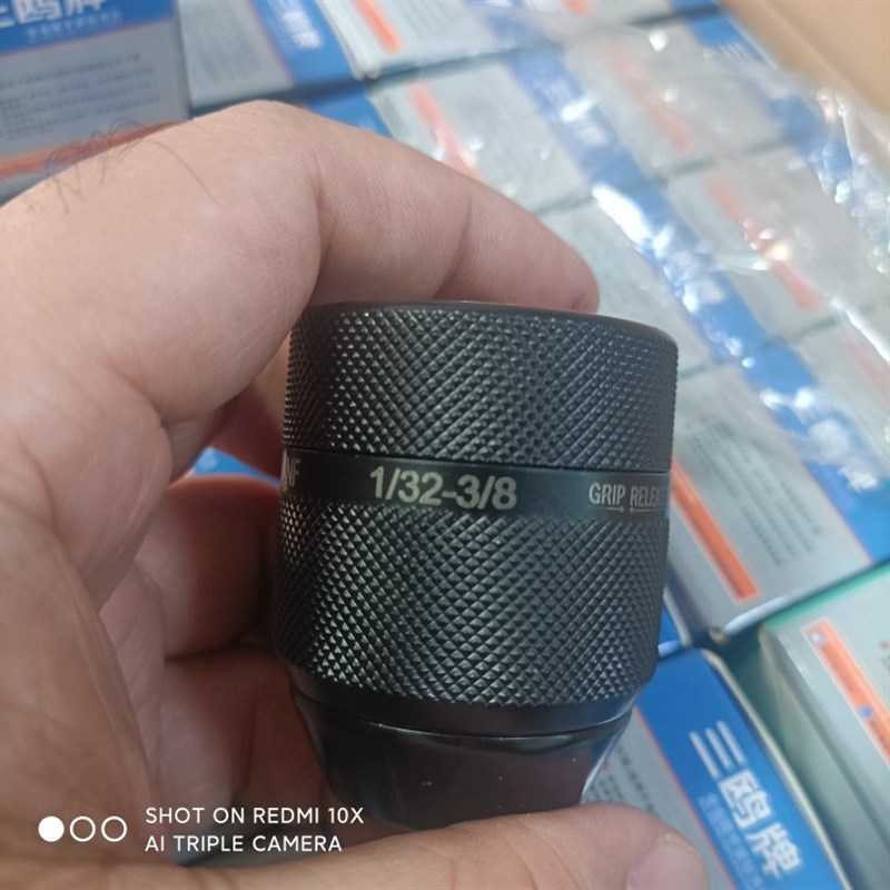 三鸥全金属款0.8-10mm手紧自锁夹头电钻螺纹夹头3/8-24UNF配件
