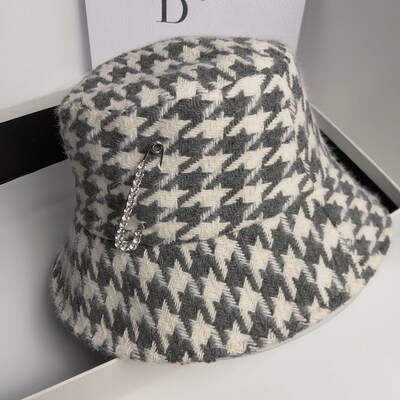 Autumn and Winter Double Layer Woolen Fisherman Hat Korean R