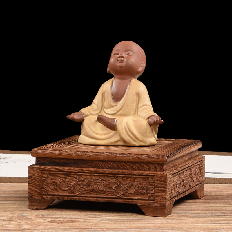 红木底座鸡翅木正方形中式摆件鱼缸花瓶茶壶玉器石头底托佛像加高