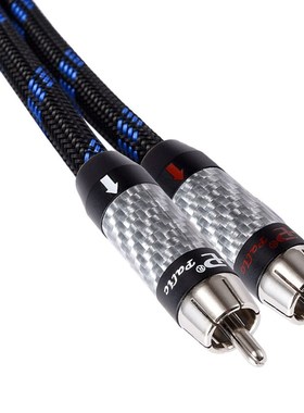 张扬/ZY Cable发烧级3.5立体声转双莲花RCA音频信号线 圆声带行货