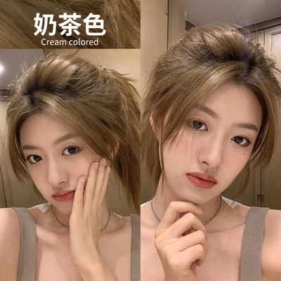 亚麻蜜糖浅金色染发剂免漂女显白奶茶色金黄色染发膏自己染头发男