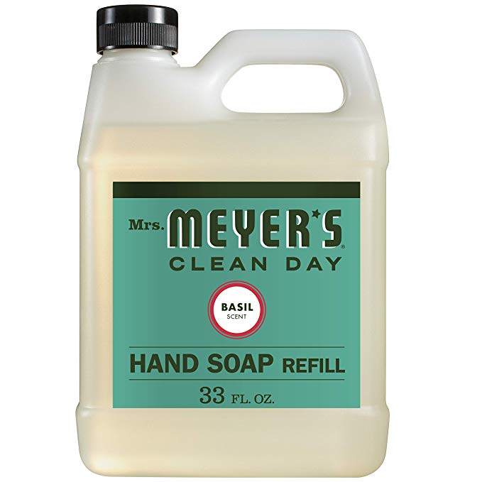 Mrs. Meyers Clean Day Liquid Hand Soap Refill, Basil, 33 f