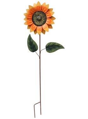 户外花园铁艺旋转太阳花庭院别墅院子风车装饰造景阳台布置插件