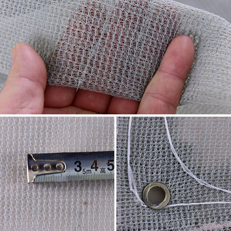 灰色密目网银灰色安全网建筑工地工程国标送检网装修防护防坠网