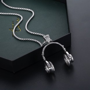 necklace titanium hop Zhans head hip same mens Xiao steel