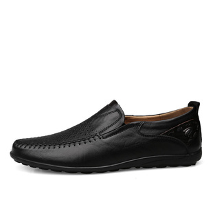 Italian Men Casual Shoes Summer Genuine Leather Men Loafers