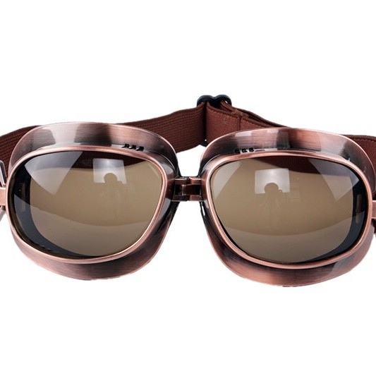 包邮哈雷摩托车护目镜防风防沙防晒眼镜复古机车头盔风镜半盔镜