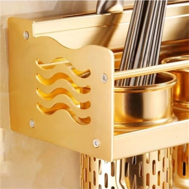 厨房置物架壁挂式免打孔收纳刀架筷子用品调味料家用大全挂架厨具