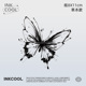 INKCOOL 防水保持久草本纹身贴IK126 墨雾蝶纹身贴ins风时尚