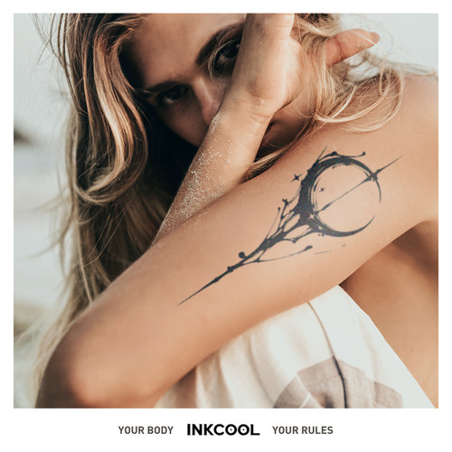 INKCOOL防水保持久草本纹身贴