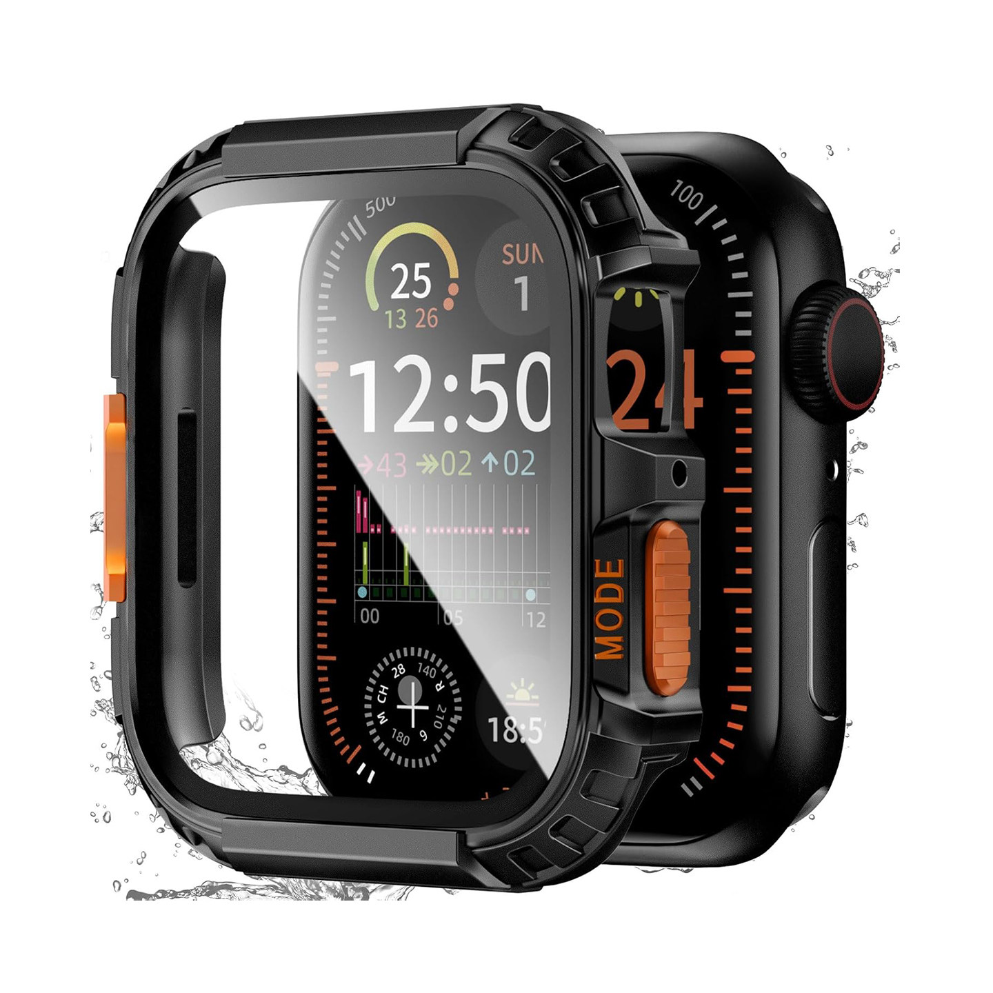 清歌适用iWatch壳膜一体防水壳图片