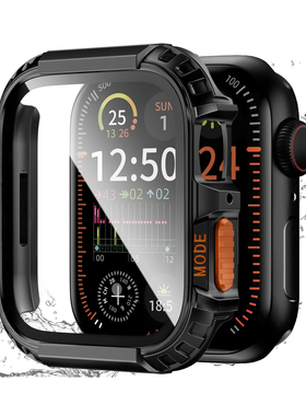 适用AppleWatch11保护壳膜一体防水iWatch10代金属Ultra3表壳AppleWatchS苹果S11S10S9S8手表Se2全包防摔外壳