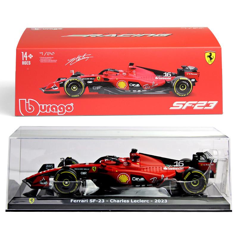 比美金高-1:24法拉利2023686SF23合汽仿真车模型方程式赛车